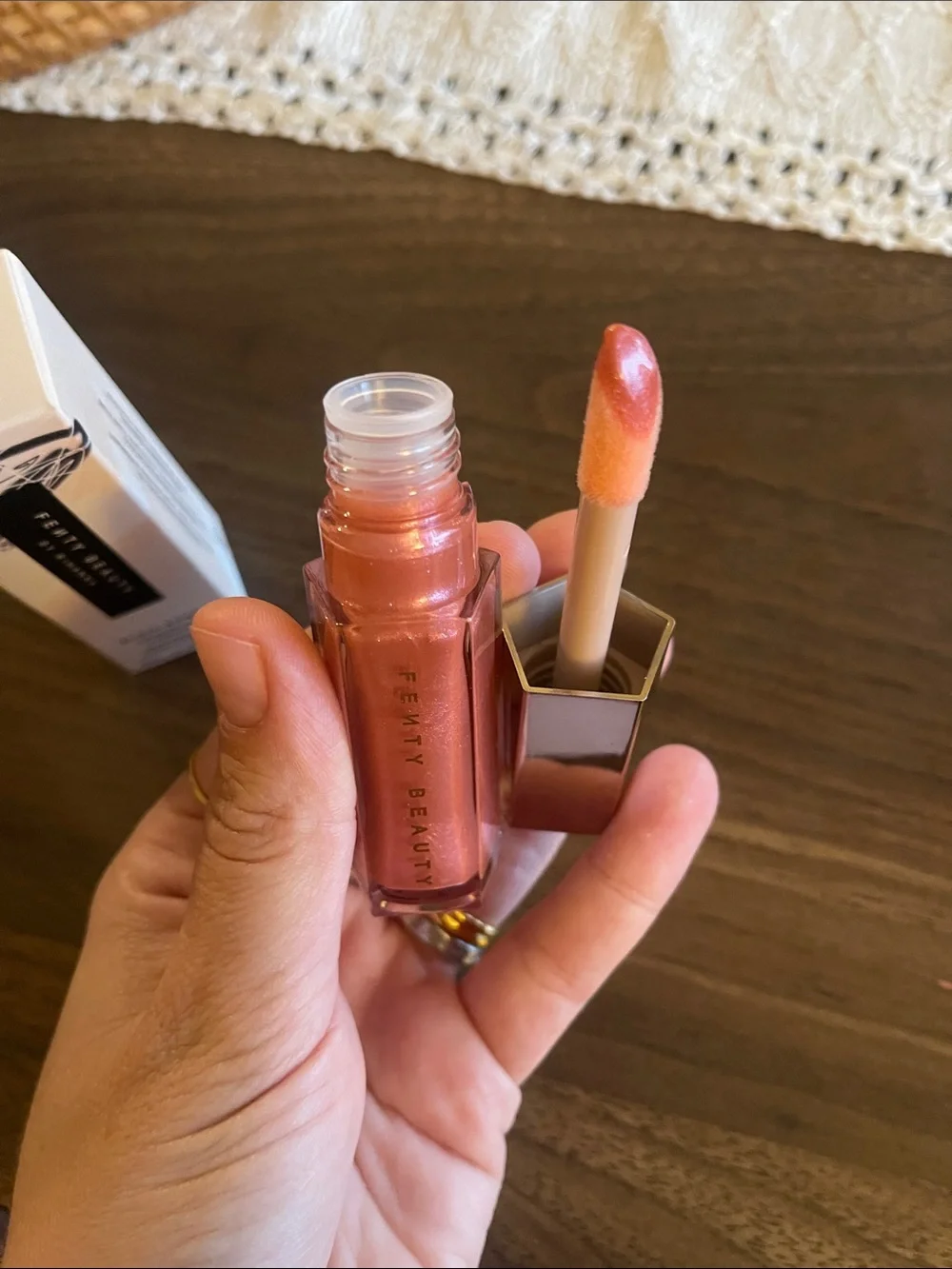 Fenty Beauty Gloss Bomb Lip Luminizer - Rose Gold Shimmer